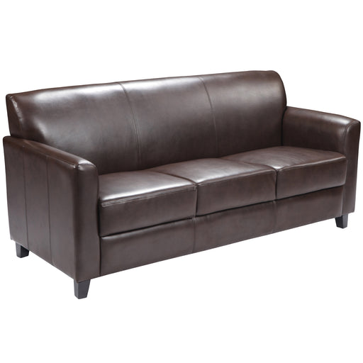 Brown Leather Sofa