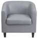 Gray Leather Guest Chair