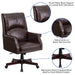 Brown High Back Leather Chair