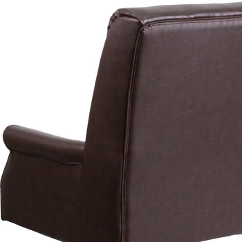 Brown High Back Leather Chair