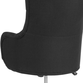 Black Fabric High Back Chair