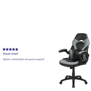 Gray/Black Racing Gaming Chair