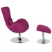 Magenta Fabric Reception Chair