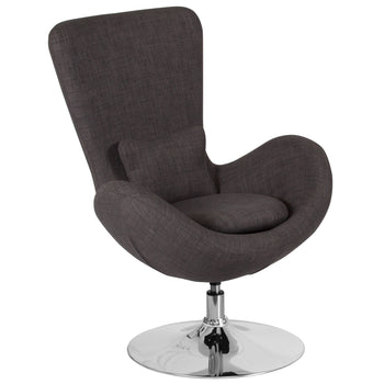 Gray Fabric Egg Series Chair