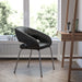 Black Leather Side Chair