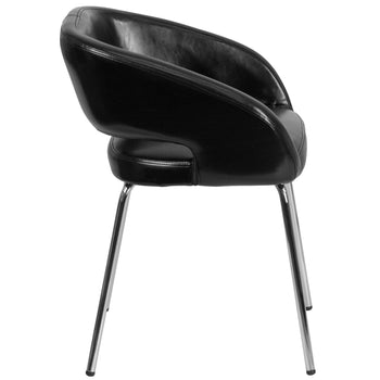 Black Leather Side Chair