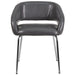 Gray Leather Side Chair