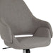 Lt Gray Fabric Mid-Back Chair