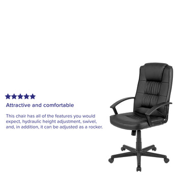 Black LeatherSoft Task Chair