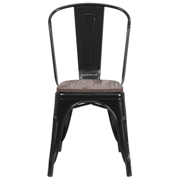 Black Metal Stack Chair
