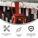 24" Red Stool-Red Seat