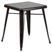 23.75SQ Aged Black Table Set