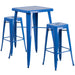 23.75SQ Blue Metal Bar Set