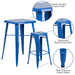 23.75SQ Blue Metal Bar Set