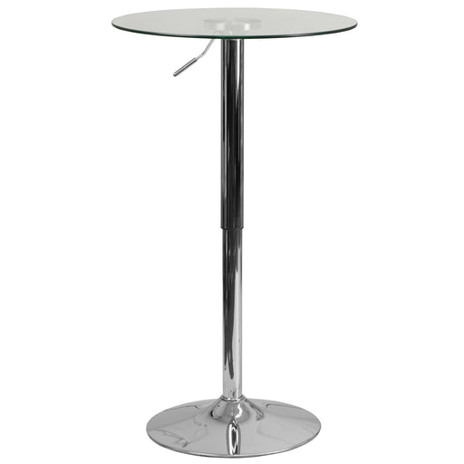 23.5RD Glass Adjustable Table