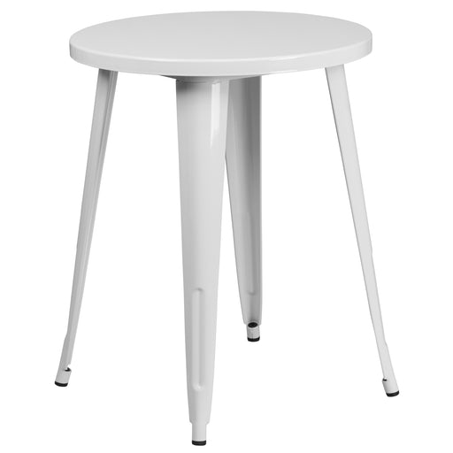 24RD White Metal Table