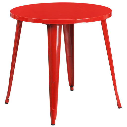 30RD Red Metal Table