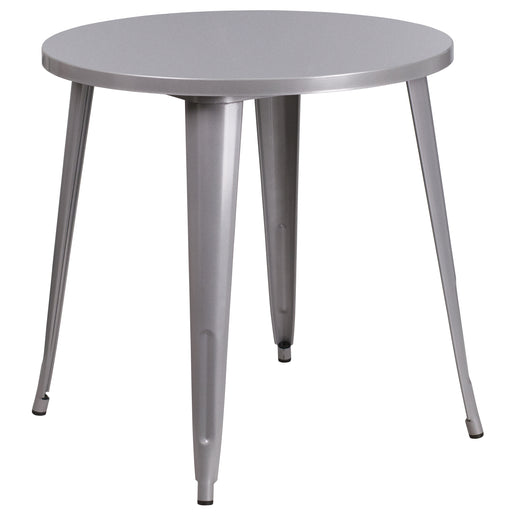 30RD Silver Metal Table
