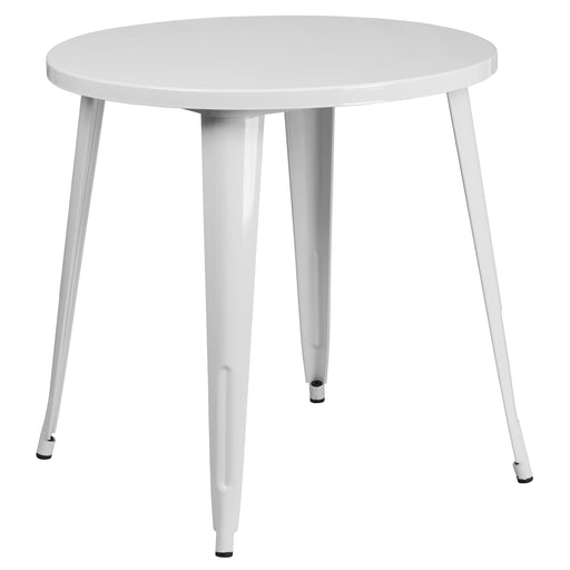 30RD White Metal Table