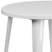 30RD White Metal Table