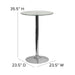 23.5RD Glass Table-35.5 Base