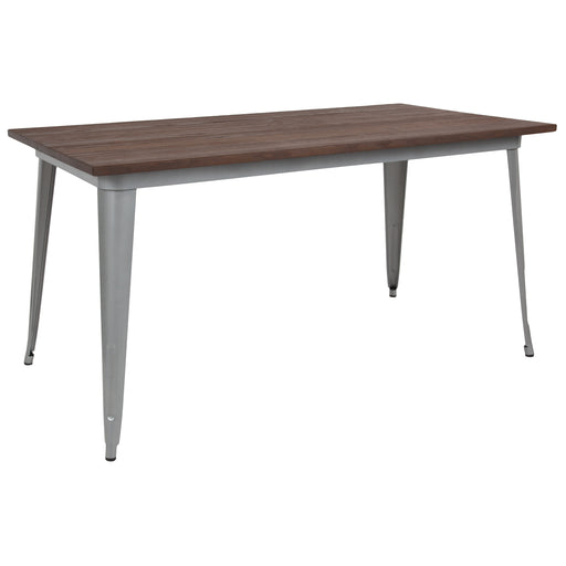 30.25x60 Silver Metal Table