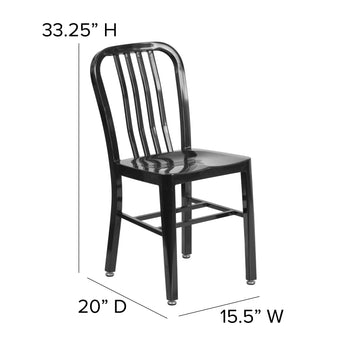 Black Indoor-Outdoor Chair