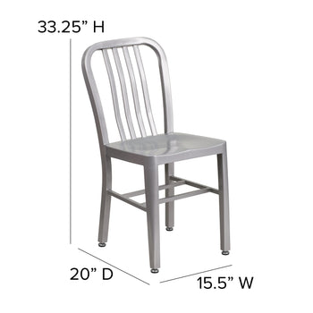 Silver Indoor-Outdoor Chair