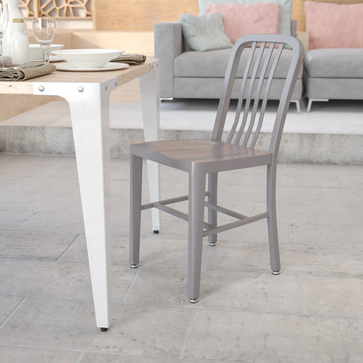 Silver Indoor-Outdoor Chair