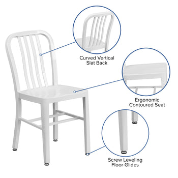 White Indoor-Outdoor Chair