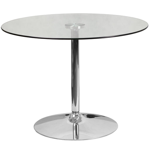 39.25RD Glass Table-29 Base