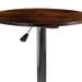 23.5RD Pine Adjustable Table
