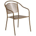 Gold Round Back Patio Chair