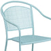 Blue Round Back Patio Chair