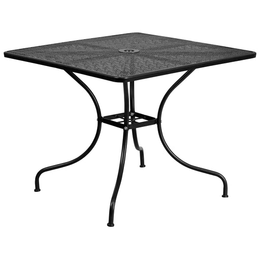 35.5SQ Black Patio Table