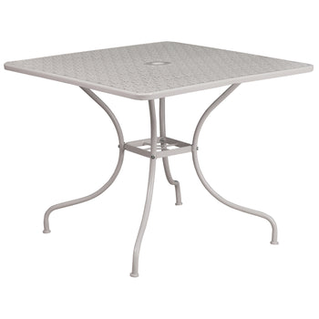 35.5SQ Light Gray Patio Table