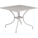 35.5SQ Light Gray Patio Table