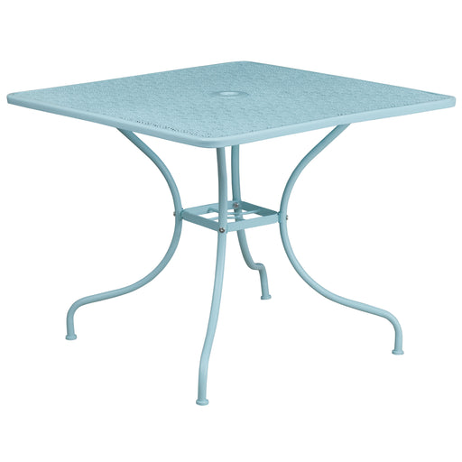 35.5SQ Sky Blue Patio Table