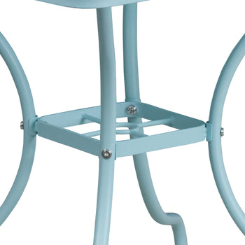 35.5SQ Sky Blue Patio Table