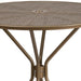 35.25RD Gold Patio Table