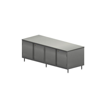 BK Resources CST-36120HL2 36" x 120" Dual Sided Steel Chef Table