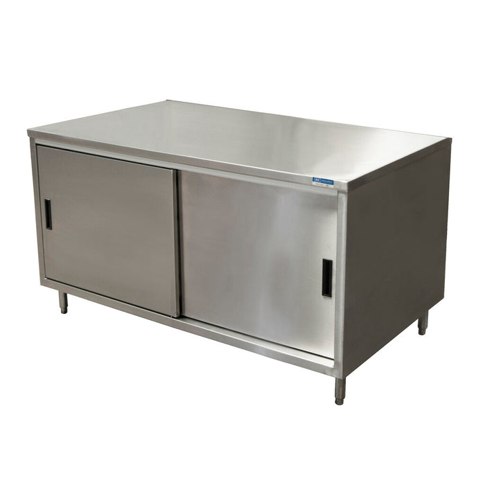 BK Resources CST-3648S2 36" x 48" Dual Sided Stainless Steel Chef Table Sliding Door