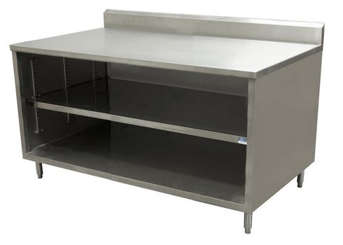 BK Resources CSTR5-3648 36" x 48" Stainless Steel Cabinet Base Chef Table