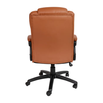 Brown Big & Tall Leather Chair