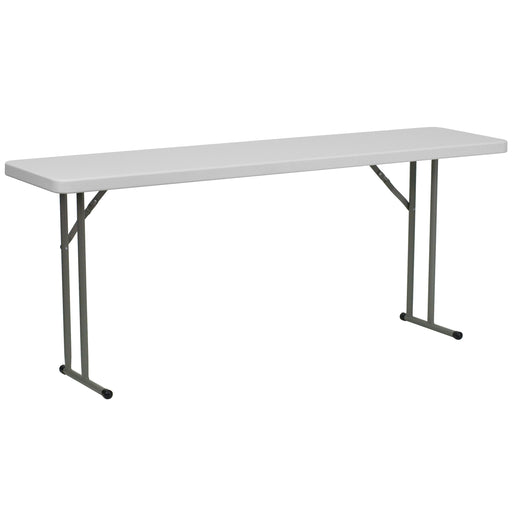 18x72 White Fold Train Table