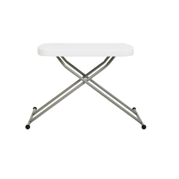 White Folding Adjustable Table