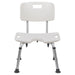 White U-Shaped Shower Chair