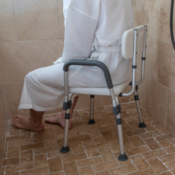 Teal Quick Release Bath Chair