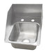 BK Resources DDI-0909524S 1 Compartment Dropin Sink w/Side Splashes 9"x9"x5"