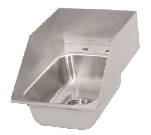BK Resources DDI-1014524S 1 Compartment Dropin Sink w/Side Splashes 10"x14"x5"